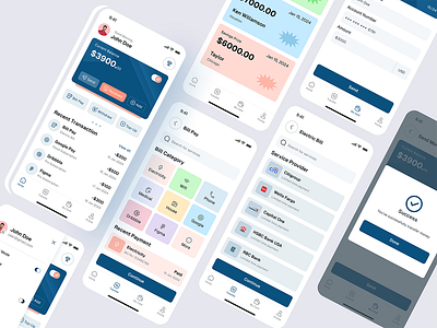 Digital Banking and Payment App digitalbanking fintechapp mobilebanking paymentapp techinnovation uiux