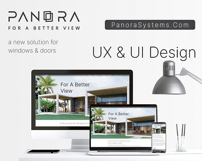 Panora Responsive Web Site UX & UI Design wireframe