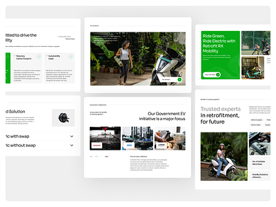 Retrofit RX Website Design electric ev graphic design ui uiux website design