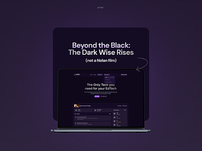 Wise App Website Design bento bento design bento grid dark mode design graphic ui uiux website design
