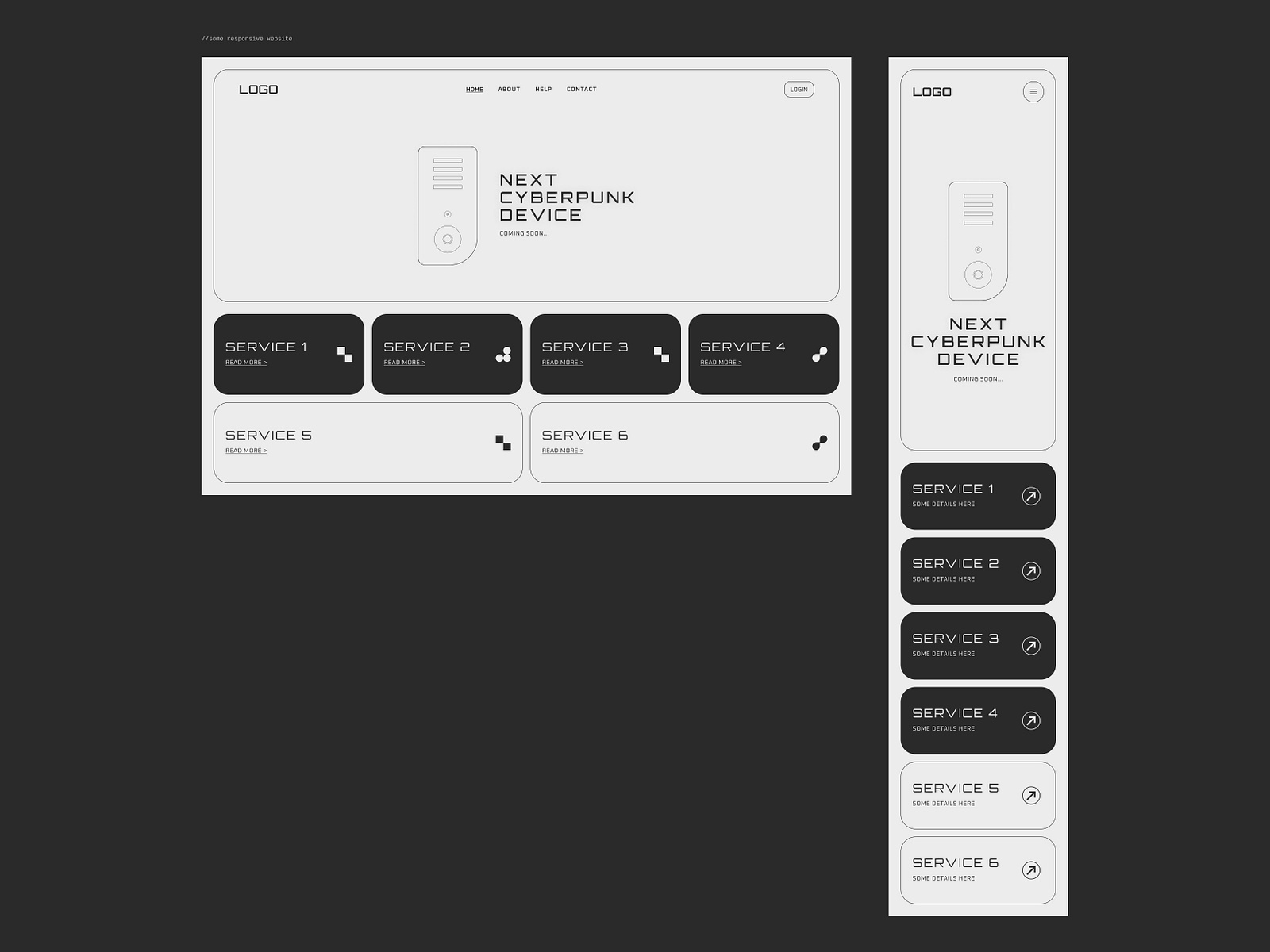 Cyberpunk Web Design by Levi N. on Dribbble