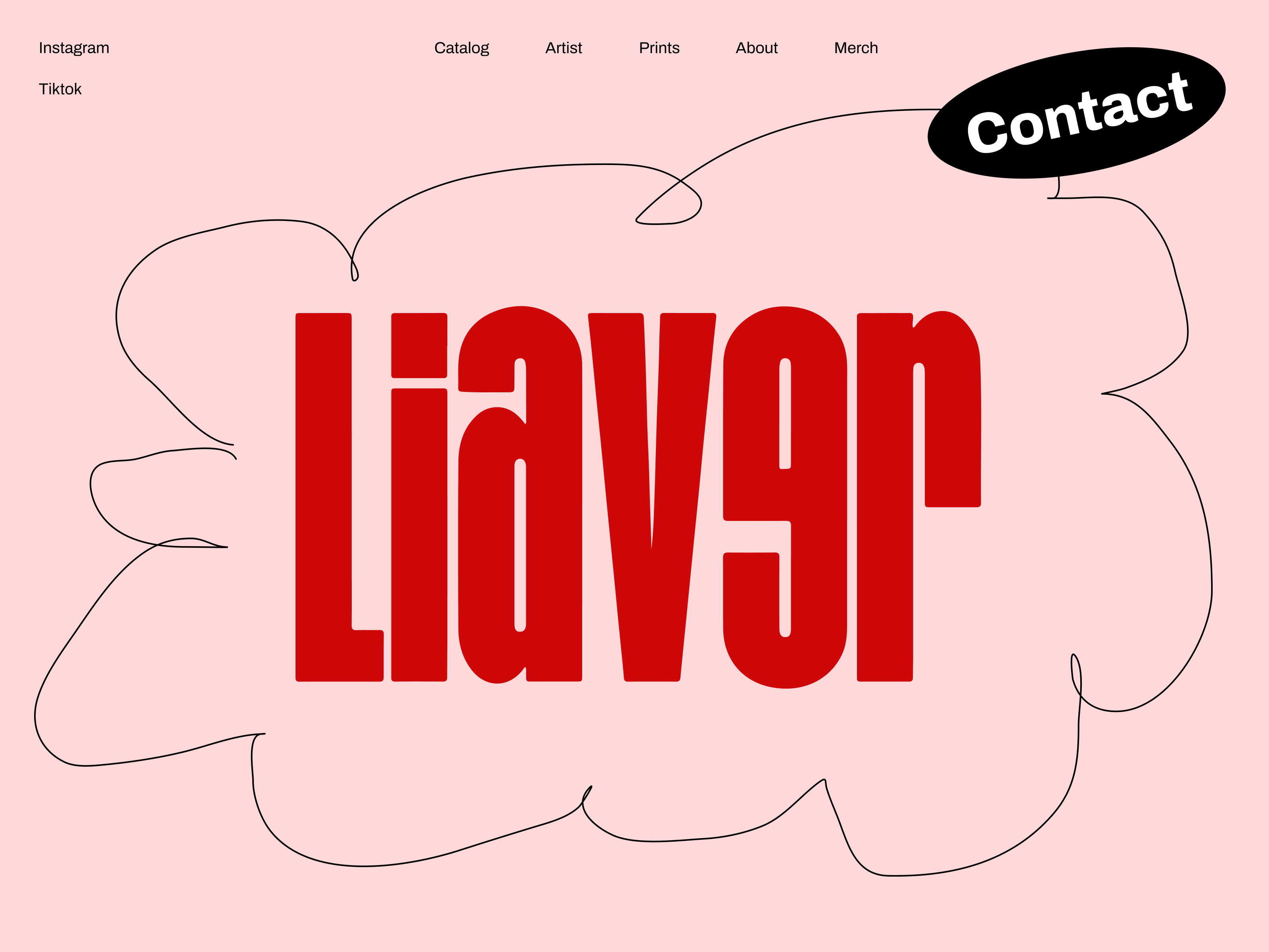 Website Portfolio for Artist art branding design landing page logo portfolio typography uiux vector web design website