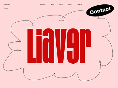 Website Portfolio for Artist art branding design landing page logo portfolio typography uiux vector web design website