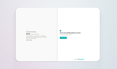 Invoice payment screen invoice payment saas success ui