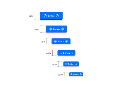 HHN — Button sizes, and states button button component button set button state button states button variable buttons click component gradient hover hover state interface neumorphism product design skeuomorphic button skeuomorphism ui user interface ux