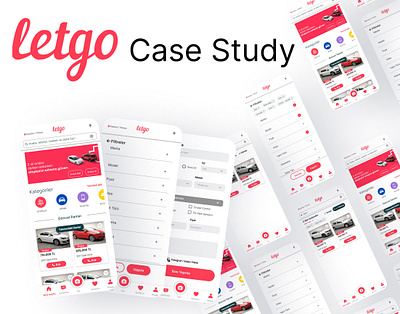 Letgo UX | UI Case Study letgo wireframe