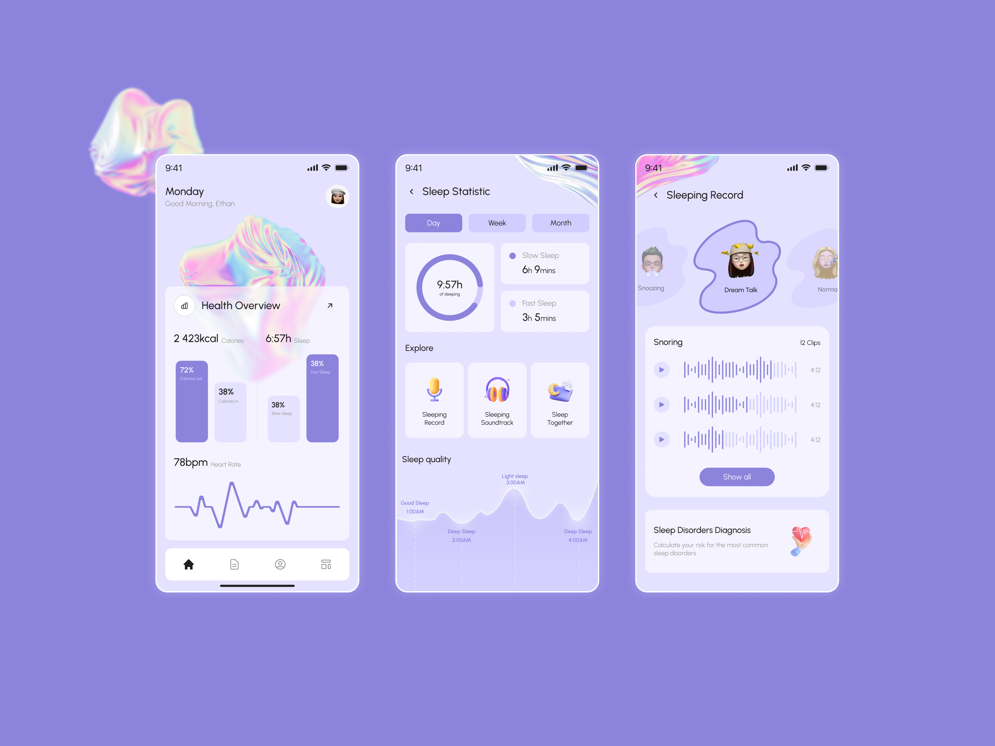 Example of Health Care Mobile App Design