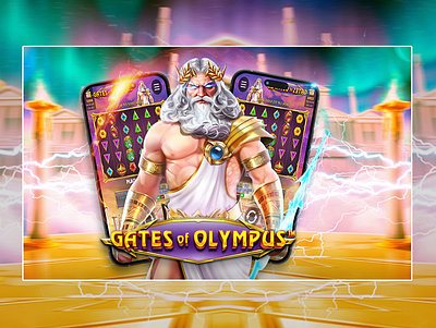 Gates of Olympus : Game Promotion Post Redesign banner design cover design creativeprocess designfeedback dribble game cover design game post design gamedesign gamepromotion graphicdesign photoshop