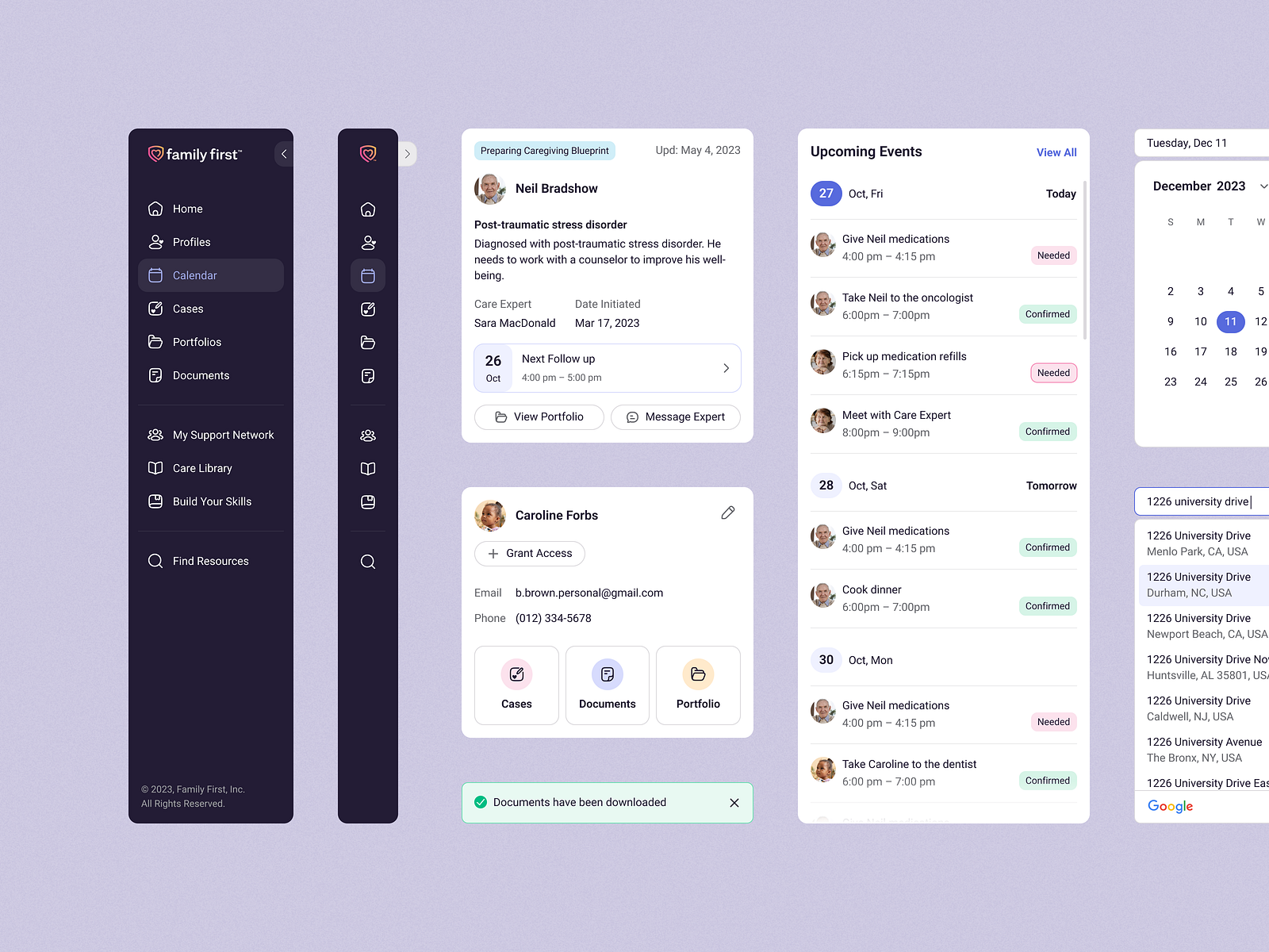 Caregiving App Ui Elements By Softteco Design For Softteco On Dribbble