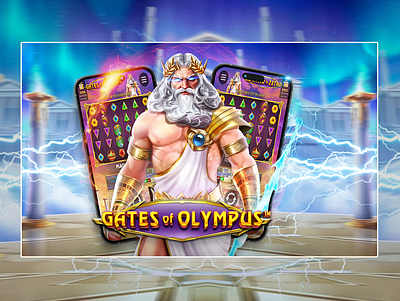 Gates of Olympus : Game Promotion Post Redesign banner design cover design creativeprocess designfeedback dribble game cover design game post design gamedesign gamepromotion graphicdesign photoshop