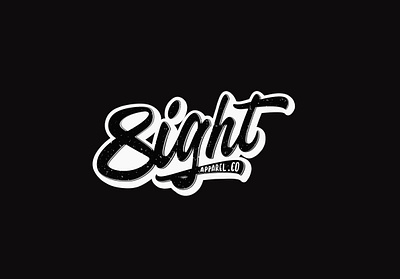 8ight Apparel.co apparel brand calligraphy clothing design illustration lettering logo logotype ui