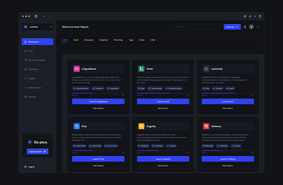 AI Saas Dashboard ui