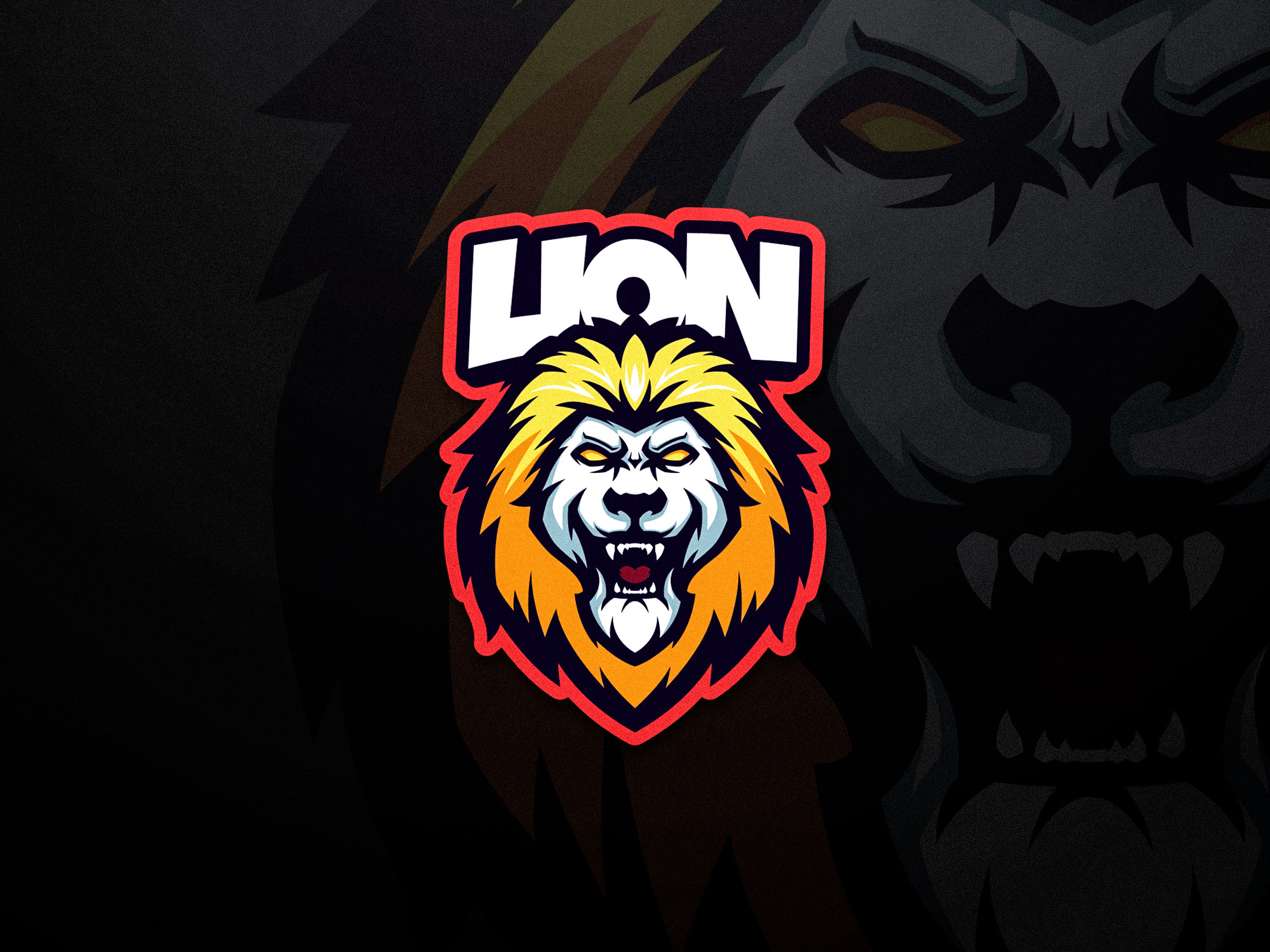 Mighty Lion africa animal branding carnivore design forest graphic design head illustration jungle king lion logo mascot mascot logo mighty outdoor strong vector wild