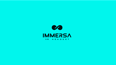 Logo design for a VR headset company "Immersa" advance brand idenity graphics design logo logo designer priemium technology visual identity vr headset vr headset logo