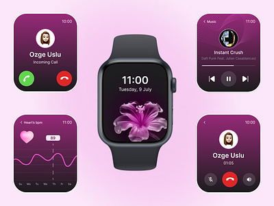 Smart Watch 2024 3d boost dark theme design smart watch watch