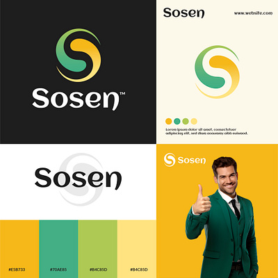 Sosen Logo & Brand Identity Design branding design logo