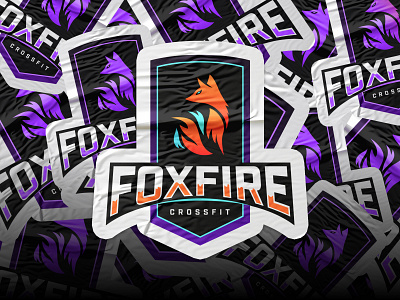 FoxFire Crossfit athletic badge branding crossfit logo sport sports team