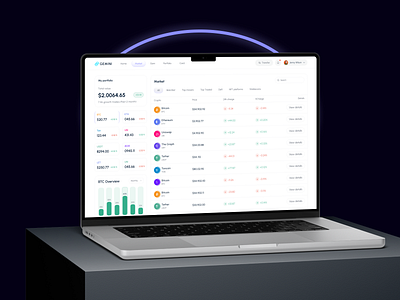 Crypto - Market dashboard crypto analytics crypto dashboard crypto exchange crypto market crypto trading dashboard design dex dashboard market dashboard trading market trading tools web design