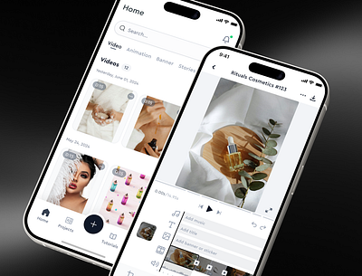 Video Editing App Design app app design interface design mobile mobile app mobile app design product design ui uidesign user experience user interface ux uxdesign video editing video editing app
