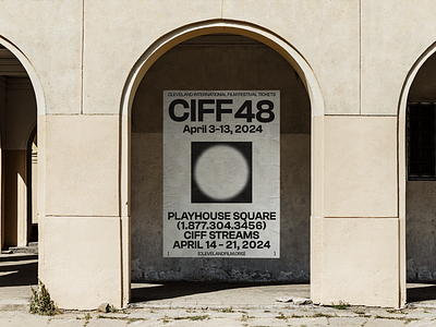 Poster Design - 48th Cleveland International Film Festival branding creative design editorial entertainment festival film graphic design grid inspo layout logo poster design production swiss typography ui userinterface ux video