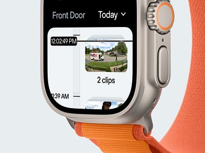 Security Control iWatch App app concept control control app design interface iwatch mobile mobile app security security app smart watch ui ux watch