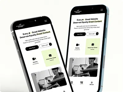 Writingaid: Unlimited copywriting made easy hero section illustration redesign ui uiux web design