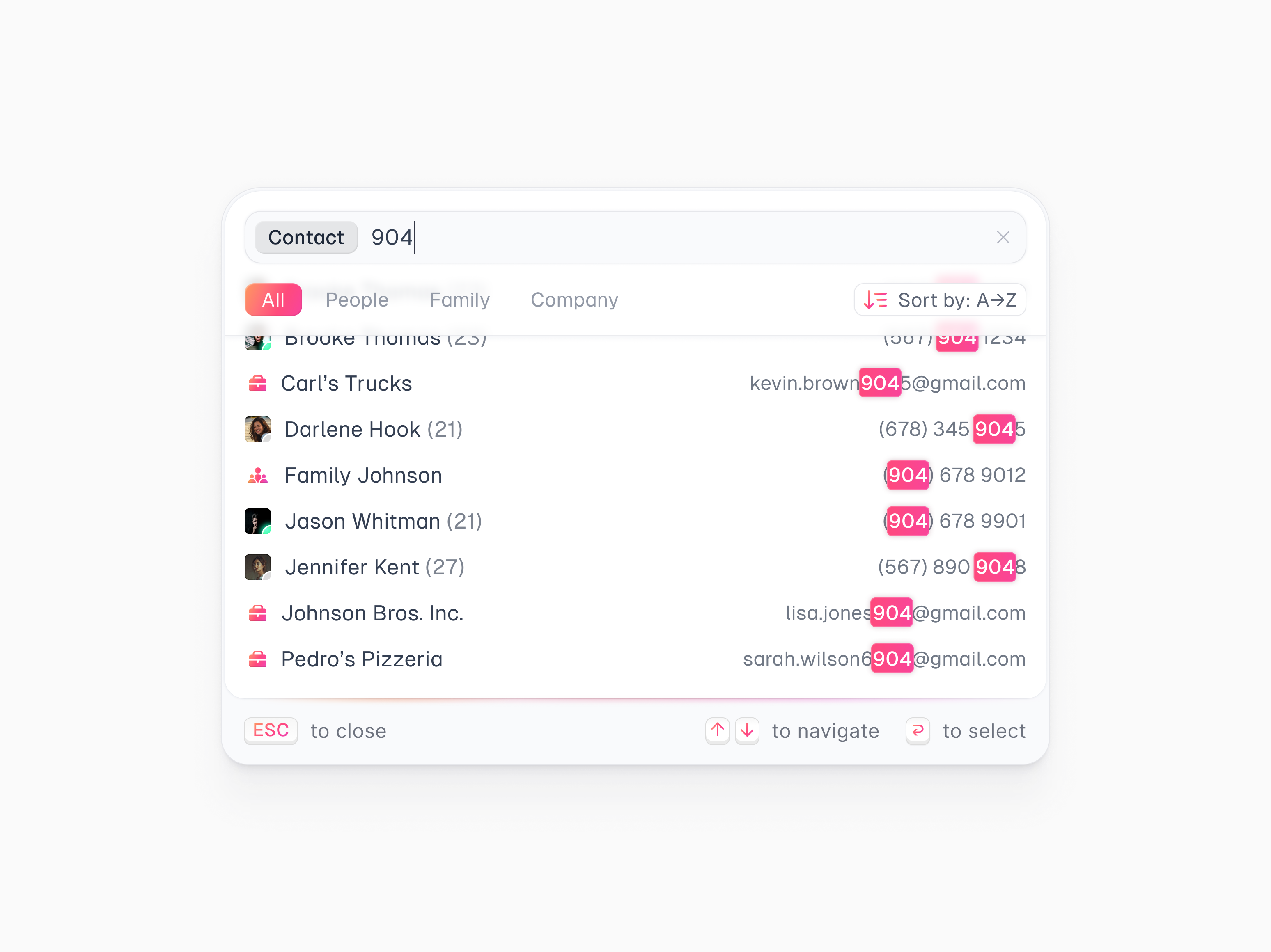 search palette command pallete filters google palette recommendations search search filters search modal search pop up search results