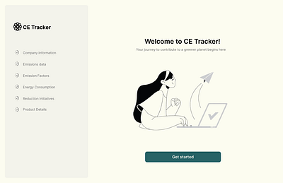 Multi-step onboarding page blockchain carbon emissions girl green illustration illustrations iron man login marvel multi onboarding sign in sign up step sustainability tracker ui ux website design