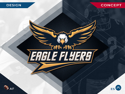 Eagle mascot concept brandidentity branding concept design eagle elegant esports football graphic design illustration logo mascot nfl ui ux vector