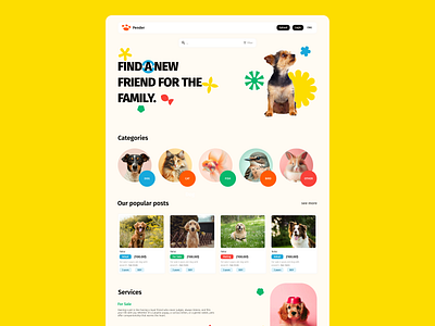 Pender.ge - Redesign Landing Page design figma ui ux