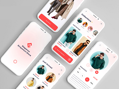 Eleganza Emporium Store Mobile App 2024 all application cart checkout e commerce every one fashion mobile mobile app mobile shopping online store payment gateway product listings shopping trends 2024 ui design user experience user interface uxui design