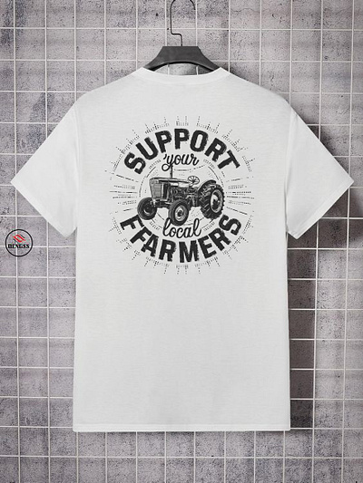 Farmer t shirt design branding design farmer t shirt desgn farmr graphic design illustration inspirational quote t shirt design typography