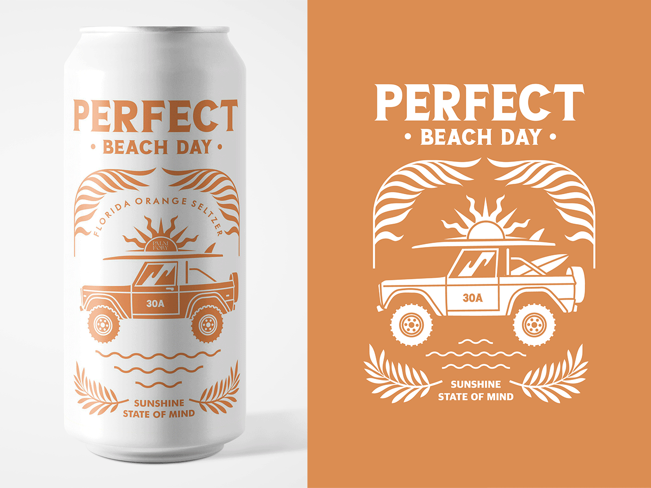 Perfect Day branding can design design drink branding drink packaging identity brewery illustration label design logotype packaging vector
