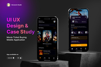 Ui Ux Design Case Study adobe xd app case study design figma movie ui ui design