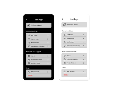 Settings Page dailyui uiux signuppage