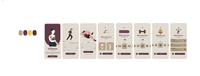 Fitness App app design app onboarding fitness app graphic design gym app mobile ui onboarding