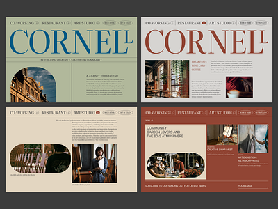 CORNELL - layout experiments concept design grid layout typography ui web website