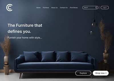 E-commerce Furniture Website UI Design 2d adobe auto layout branding design ecommerce ecommerce website figma furniture furniture design graphic design logo prototyping typography ui ui design ux ux research website wireframing