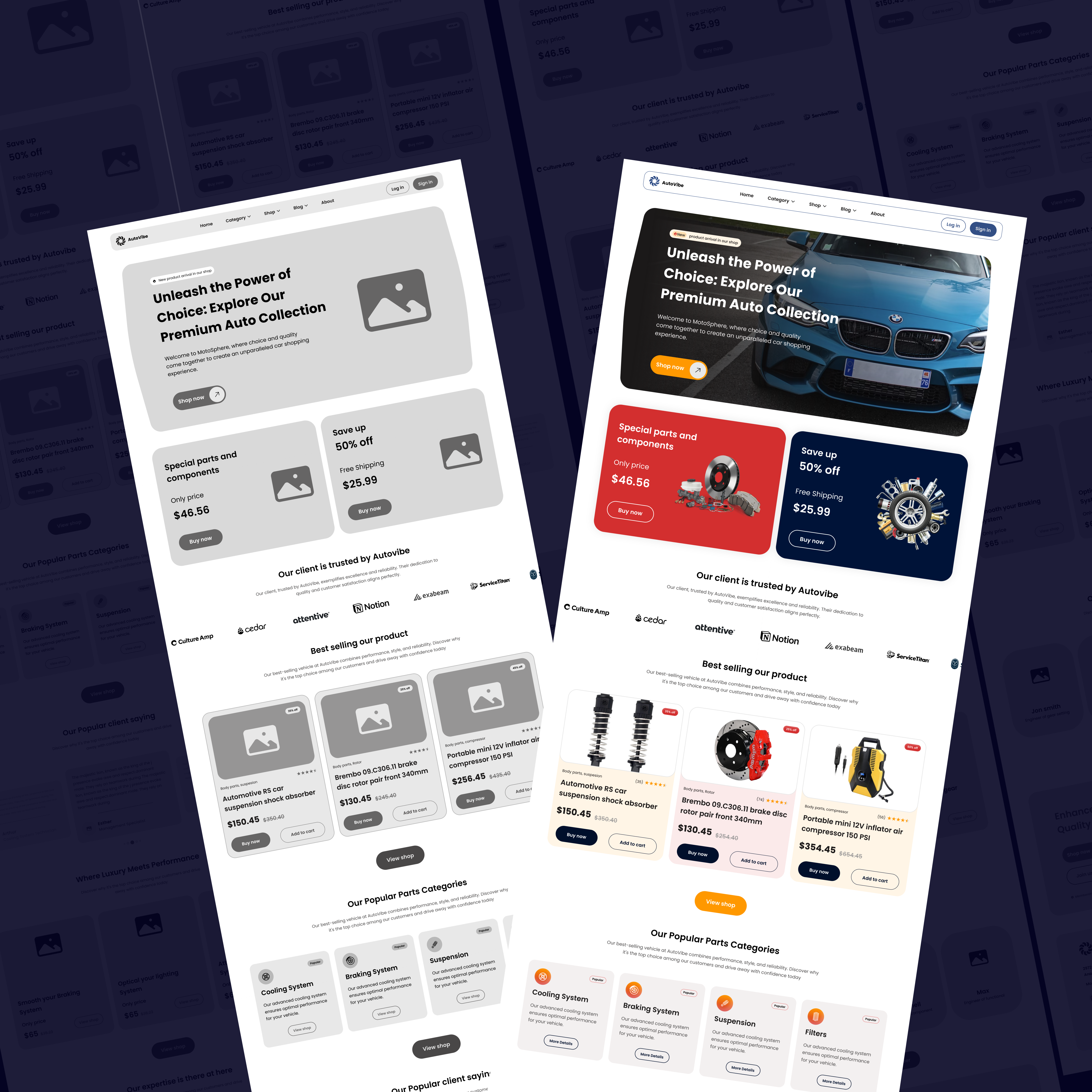 Automobile E-commerce landing page design automobile automobiledesign automotive cardesign carlovers clean design conceptcardesign design ecommerce futuristicautomobiles innovativecardesign landing landingpage modern design uiux user interface userexperience website