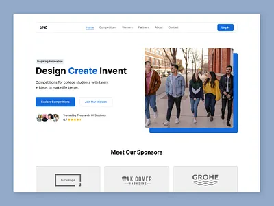 Landing Page : Non For Profit design hero section herosection landing page non for profit ui ui design ux ux design web design