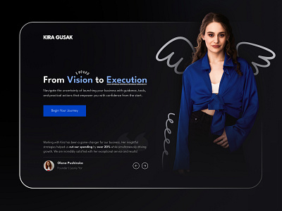 Landing Page for Business Consultant adaptive animation branding design landing landing page portfolio pricing typography ui ux