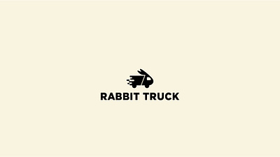 Rabbit Truck graphic design logo