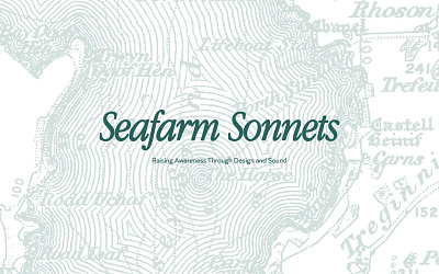 Seafarm Sonnets audio audio visual campaign farm graphic design ocean poetry sea sustainable vinyl visual identity