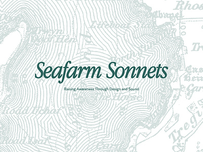 Seafarm Sonnets audio audio visual campaign farm graphic design ocean poetry sea sustainable vinyl visual identity