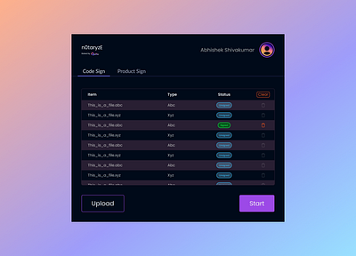 Notaryze Code-Signing Tool design macos software ui ux