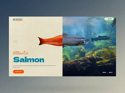 Seafood Store Template for WordPress atlantic halibut hero image market product salmon seabass seafood slider slider revolution store template ui wordpress