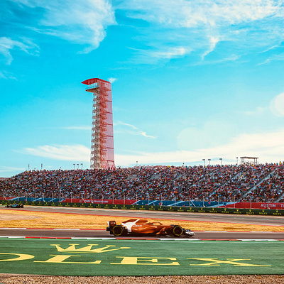 Univ. of Texas Commemorative F1 Car Wrap circuitoftheamericas cota f1 formula1 longhorns sec texas university ut