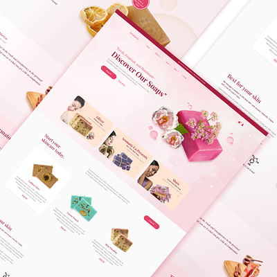 Aromatic ecommerce ecommerece landing page website landing page single product landing page skin product landing page ui design