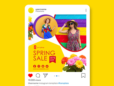 Fashion Sale Social Media Post Design branding design graphic design illustration social media post typography ui ux vector