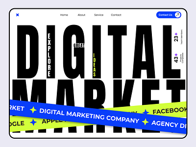 Digital Marketing Agency website 3d agency animation branding creative design digital marketing home page landing page modern portfolio website social media ui uiux web web design website design